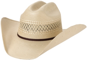 M&F® 10X Tan & IvoryTwo-Tone Straw Cowboy Hat