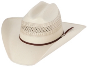 M&F® 10X Shantung Natural & Tan Two-Tone Straw Cowboy Hat
