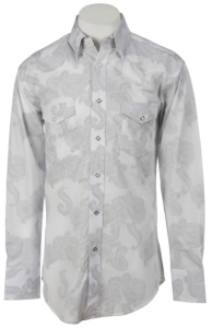 Wrangler® George Strait Troubadour™ Men's Long Sleeve Snap Shirt MGS01WH