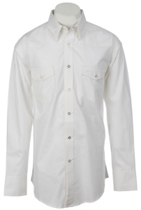 Wrangler® George Strait Troubadour™ Men's Long Sleeve Snap Shirt MGS03WHX