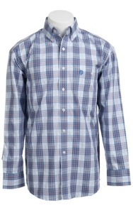 George Strait by Wrangler L/S Mens Plaid Shirt MGS19BM
