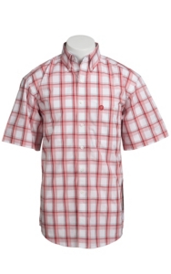 George Strait by Wrangler S/S Mens Plaid Shirt MGS21PM
