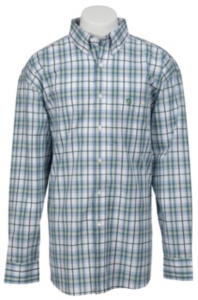 George Strait by Wrangler L/S Mens Plaid Shirt  MGS57GM