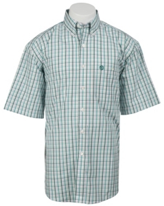 George Strait by Wrangler S/S Mens Plaid Shirt  MGS58GM