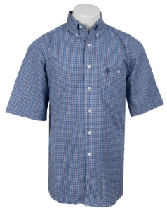 George Strait by Wrangler S/S Mens Plaid Shirt MGS61BM