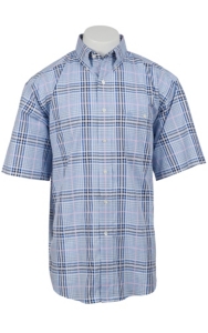 George Strait by Wrangler S/S Mens Plaid Shirt MGS64BMX