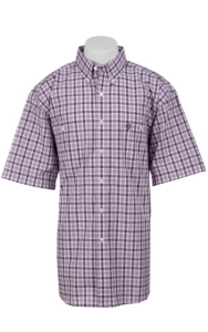 George Strait by Wrangler S/S Mens Plaid Shirt MGS69PM