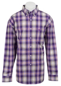 George Strait by Wrangler L/S Mens Plaid Shirt MGS72PM