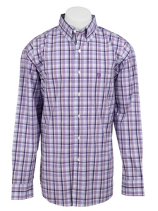 George Strait by Wrangler L/S Mens Plaid Shirt MGS73PM