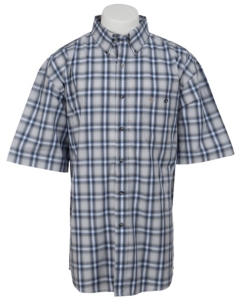 George Strait by Wrangler S/S Mens Plaid Shirt MGS78XMX