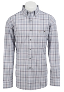 George Strait by Wrangler L/S Mens Plaid Shirt MGS80XM