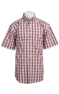 George Strait by Wrangler S/S Mens Plaid Shirt MGS93OM