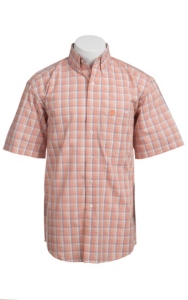 George Strait by Wrangler S/S Mens Plaid Shirt MGS94OM