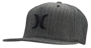 Hurley® Fresh Select Black with Black Logo Flex Fit Snapback Cap