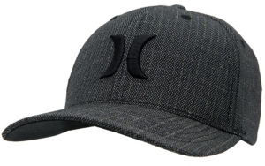 Hurley® Black Goldenwest Textured FlexFit Logo Cap
