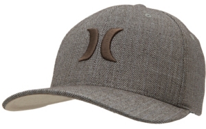 Hurley® Brown & Grey Goldwest Textured FlexFit Logo Cap