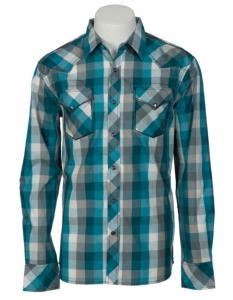 Indigo Star Mens L/S Western Snap Shirt MIFL1604TQ
