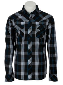 Indigo Star® Mens L/S Western Snap Shirt MIFL1607BK