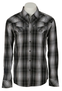 Indigo Star® Mens L/S Western Snap Shirt MIFL1609BK