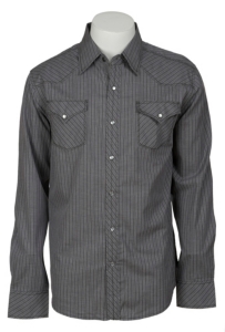 Indigo Star Mens L/S Western Snap Shirt MIFL1620HG