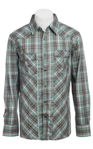 Indigo Star Mens L/S Western Snap Shirt MIFL648RL