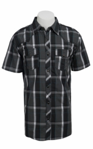 Indigo Star Mens S/S Western Snap Shirt MIFS649CV