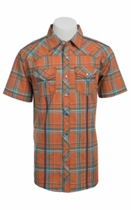 Indigo Star Mens S/S Western Snap Shirt MIFS650RLCV