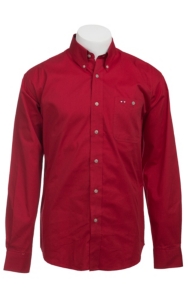 Larro™ L/S Mens Solid Red Shirt MLSL901RE