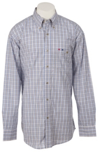 Wrangler® National Patriot™ Men's L/S Plaid Western Shirt MPP262M