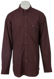 Wrangler® National Patriot™ Men's L/S Plaid Western Shirt MPP265M