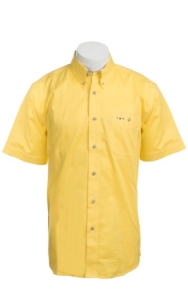 Larro™ S/S Mens Solid Yellow Shirt MSSL901YW