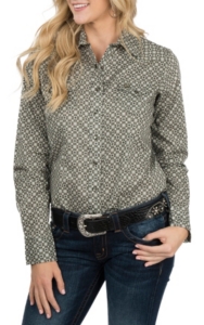olive western shirt