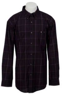 Trevor Brazile Relentless™ by Wrangler® L/S CoolMax® Plaid Shirt MTB224M
