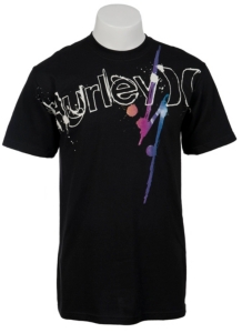 Hurley® Men's Black Loathing Classic Fit Logo Short Sleeve Tee