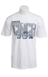 Cinch® Men's White w/ Grey & Navy S/S Logo Tee