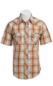 Wrangler Men's SS Snap Western Shirt MV3009M