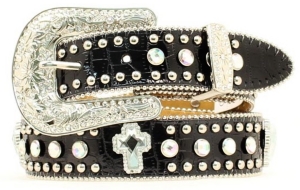 Nocona® Children's Rhinestone and Crocodile Print Belt