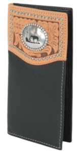 Nocona® Black Rodeo Wallet/Checkbook Cover N5431401