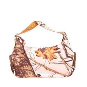 M&F Western® Pink Camo & Rhinestone Zip Top Handbag