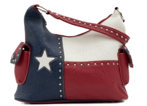 Blazin Roxx® Ladies Texas Flag w/ Studs Bucket Bag