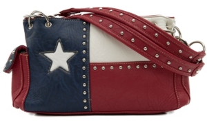 Blazin Roxx® Ladies Texas Flag & Studs Satchel