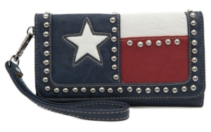 Blazin Roxx® Ladies Texas Flag w/ Studs Flap Wallet