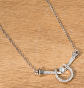 Montana Silversmiths® Crystal Horseshoe and Nails Necklace