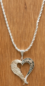 Montana Silversmiths® Silver & Gold a Love Joined From Heaven & Earth Heart Necklace
