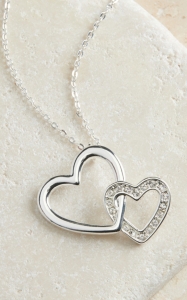Montana Silversmiths® Silver Double Heart Necklace