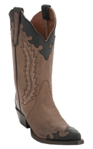 Nocona® Women's Distressed Maple Brown w/Dark Wingtip Snip Toe Western Boots