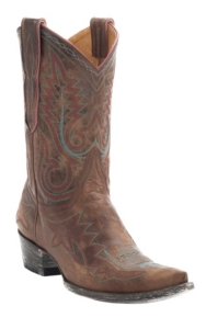 Old Gringo® Women's Distressed Brown Nevada Fancy Stitch Pointed Toe Western Boots