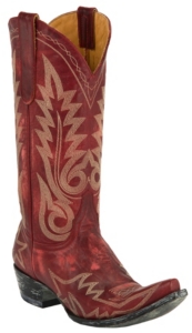 Old Gringo® Ladies Nevada Red Distressed Fancy Stitched Snip Toe Western Boots