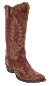 Old Gringo® Women's Nevada Destroyed Red Fancy Stitched Snip Toe Western Boots