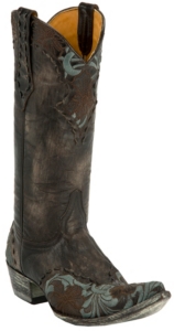 Old Gringo® Ladies Erin Distressed Brown Embroidered Snip Toe Western Boot